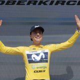 Marlen Reusser toujours en jaune. KEYSTONE/GIAN EHRENZELLER